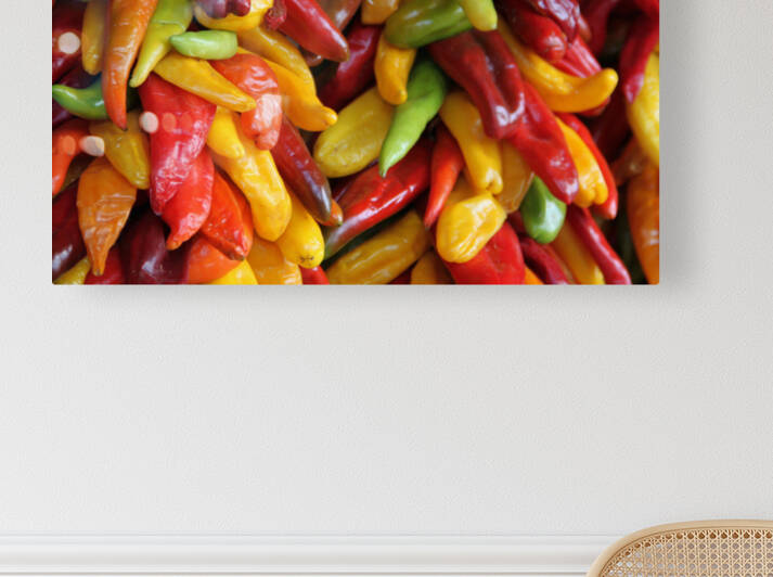 Colorful Hatch Chiles by Eduardo Palazuelos