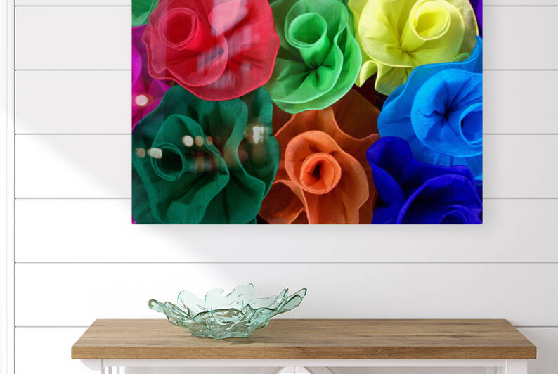 Paper Flowers Mexican Art by Eduardo Palazuelos