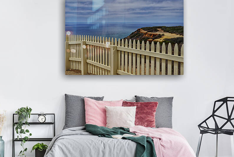 Point Loma Picket Fence and Ocean View by Eduardo Palazuelos