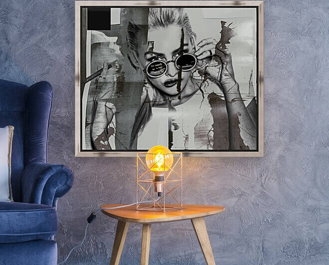 JAIME VOIR LA VIE EN NOIR ET BLANC  by FANNY artiste peintre