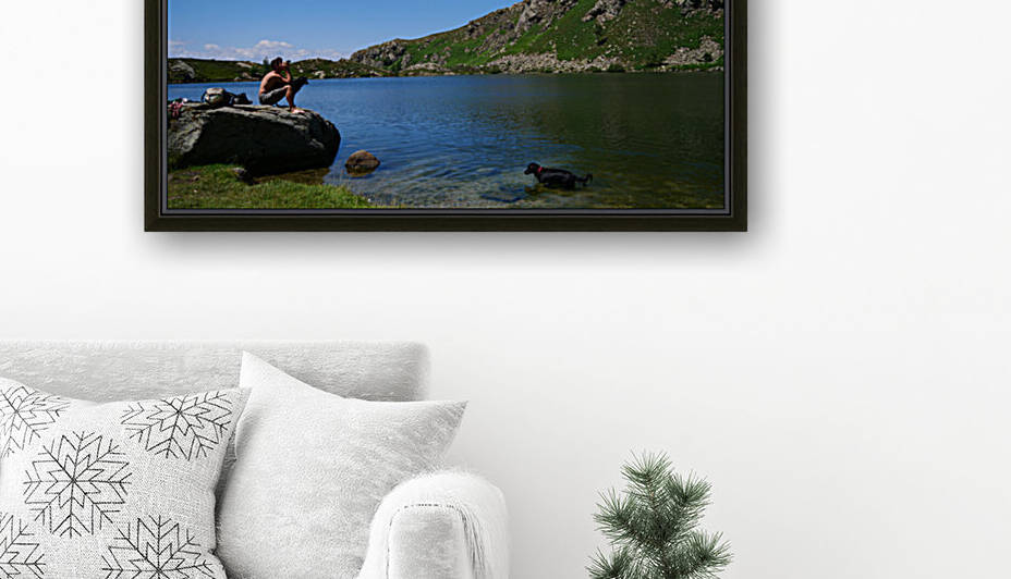 A man in the mountain by Cedric Doz