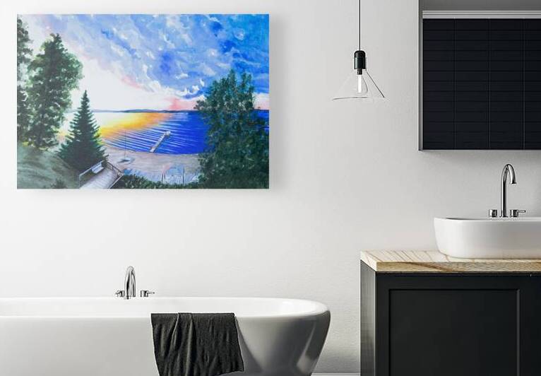 Brown Camp Painting by Stephen Emms