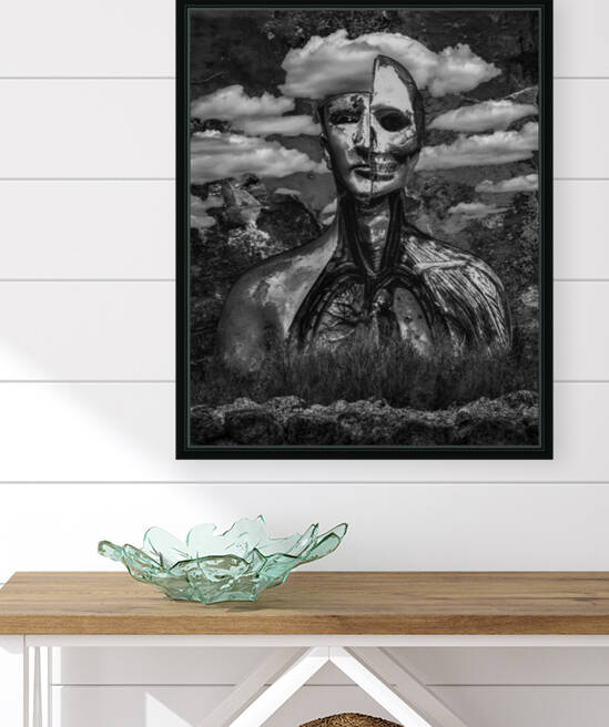 BW Creepy Fantasy Scene Artwork by Daniel Ferreia Leites Ciccarino