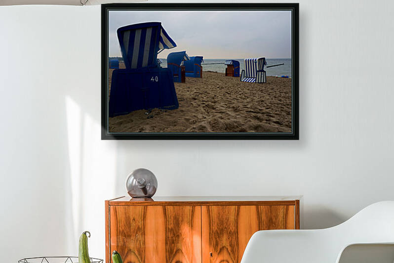 Beach cabins in Rugen baltic sea by Cedric Doz