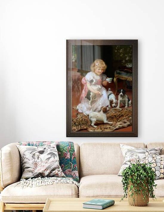 Too Hot by Arthur John Elsley Vintage Art Xzendor7 Old Masters Reproduction by xzendor7