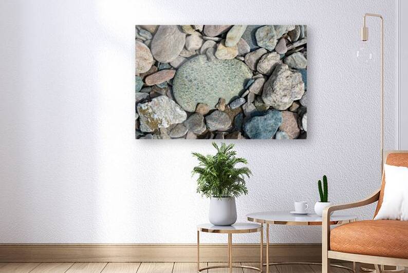 Blue Flecks Print by Stephen Emms