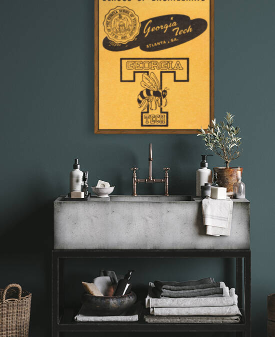 Vintage Georgia Tech Art by Row One Brand