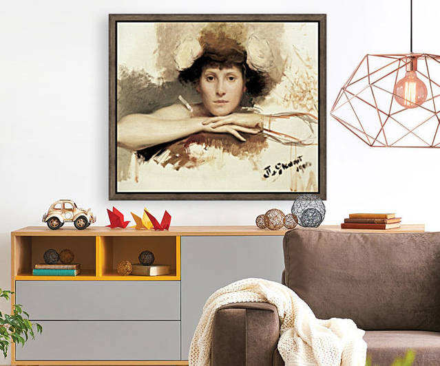 Flowers in her Hair by Julius LeBlanc Stewart