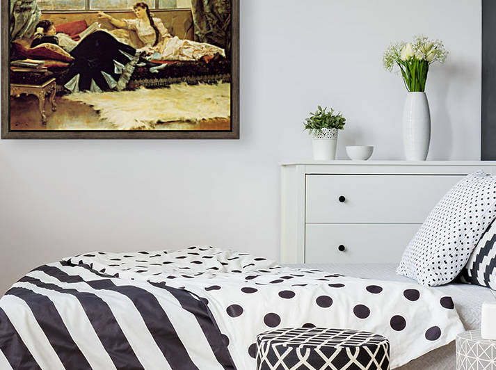 Reading aloud the newspaper by Julius LeBlanc Stewart