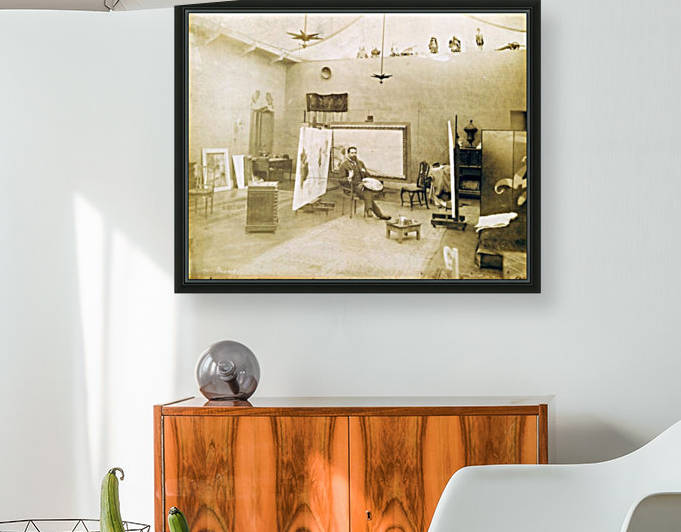 Julius Leblanc Stewart in his studio by Julius LeBlanc Stewart