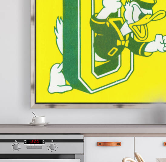 1983 Oregon Duck Art Metal Sign by Row One Brand