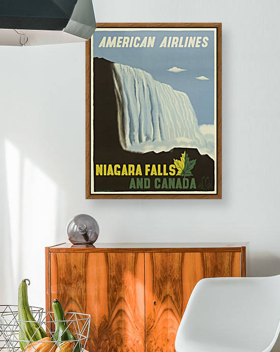 American Airlines Niagara Falls and Canada Poster 1948 by VINTAGE POSTER