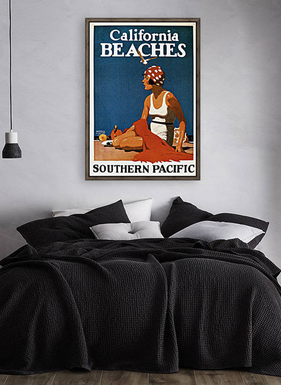 California Beaches poster for Southern Pacific by VINTAGE POSTER