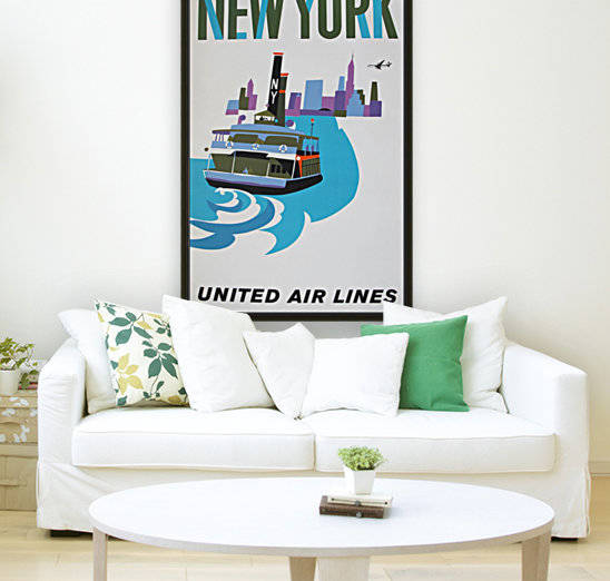 United Airlines Poster for New York by VINTAGE POSTER