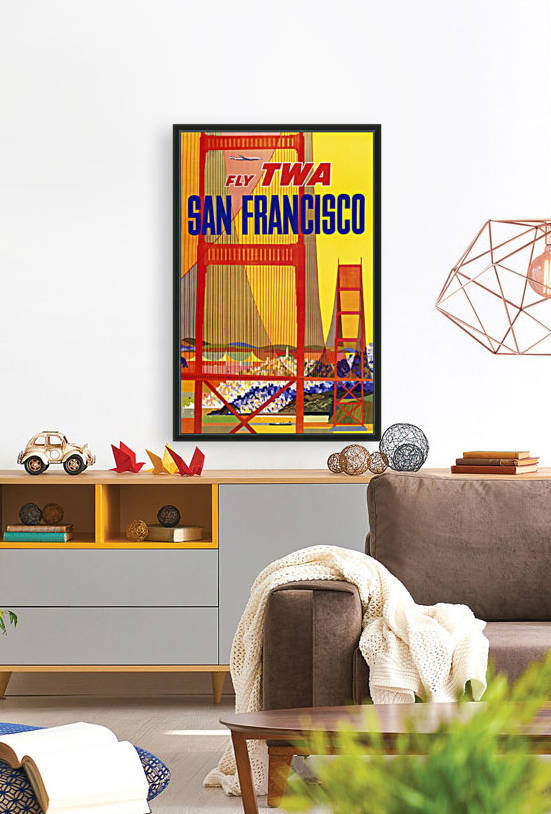 Fly TWA San Francisco poster by VINTAGE POSTER