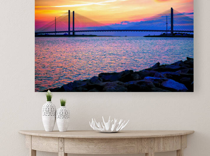 Magenta Dawn at the Indian River Inlet Bridge by Bill Swartwout Photography