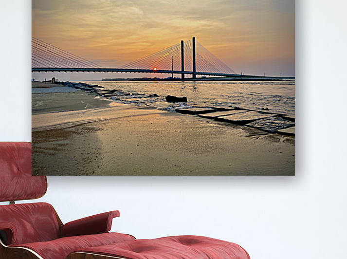 High Tide Sunset at the Indian River Inlet by Bill Swartwout Photography