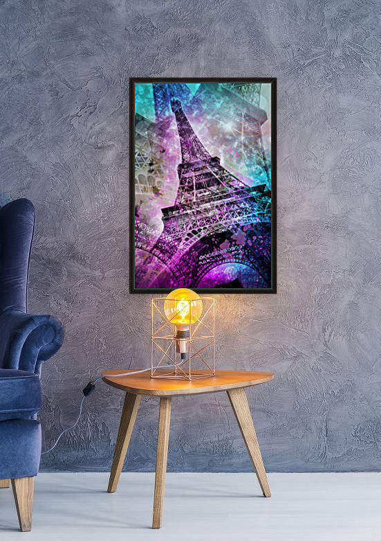 Pop Art Eiffel Tower by Melanie Viola