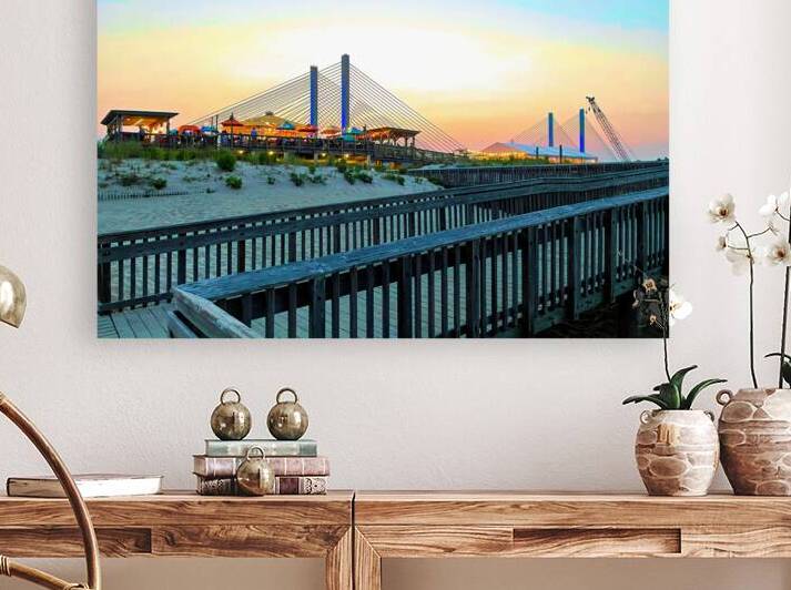 Twilight at the Big Chill Beach Club at Indian River Inlet by Bill Swartwout Photography