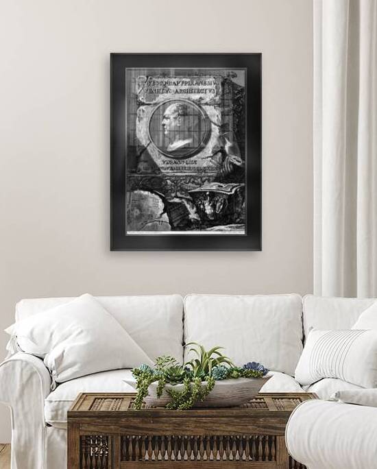 Portrait Engraving Of Giovanni Battista Piranesi by Francesco Piranesi Classical Fine Art Xzendor7 Old Masters Reproductions by xzendor7