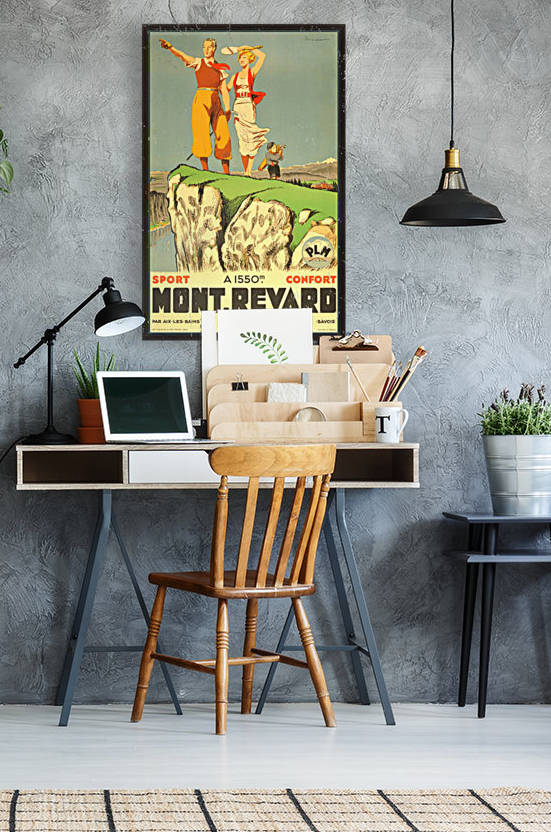 Original vintage poster from 1930 for Mont Revard in Savoie, France by VINTAGE POSTER