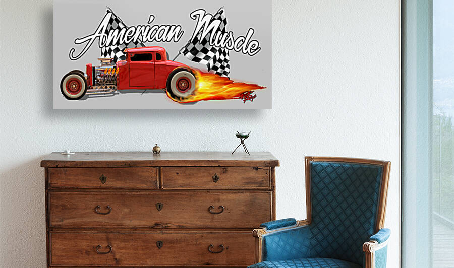 Hot Rod Burnout by Rikki Rocx Designs
