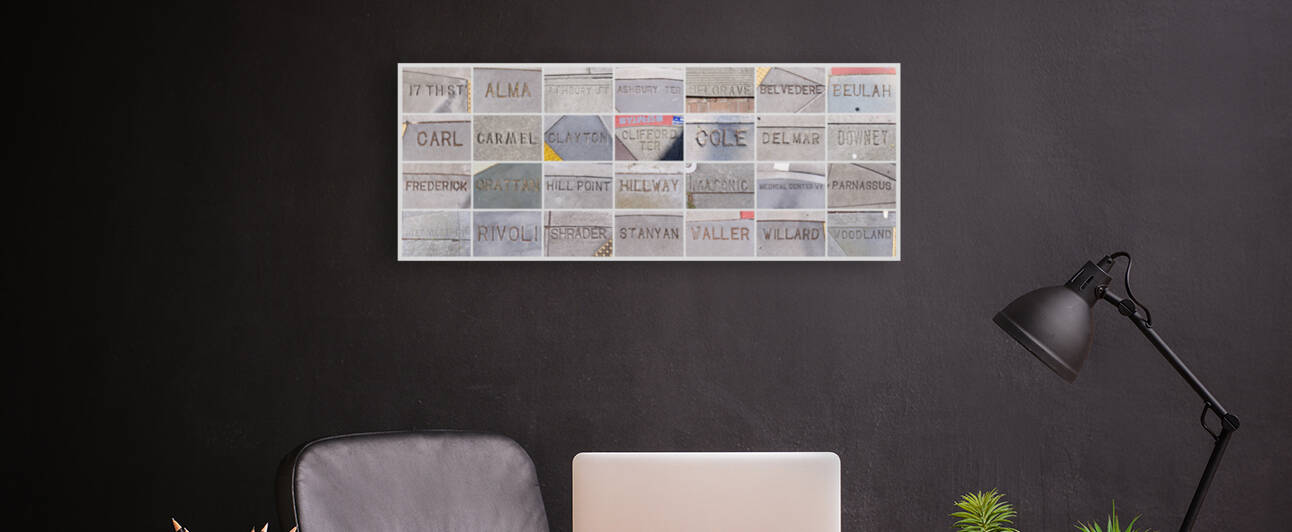 Streets of Cole Valley - light grey borders by Bill Osuch