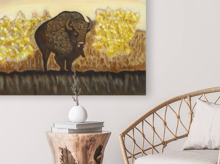 Noble Bison by Susan Rook Lundell