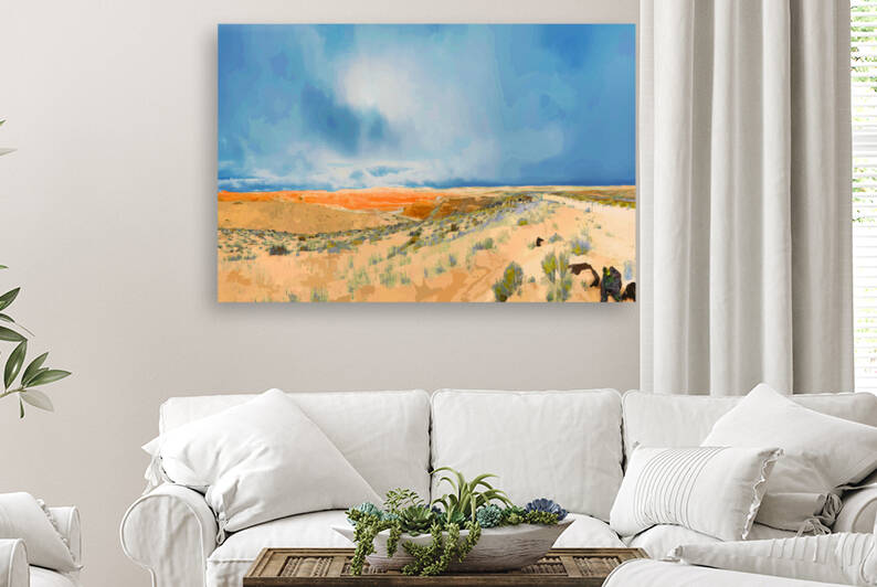 High Desert Summer Storm by ArcheanArt