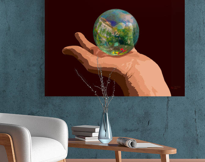 The Gazing Ball  by ArcheanArt