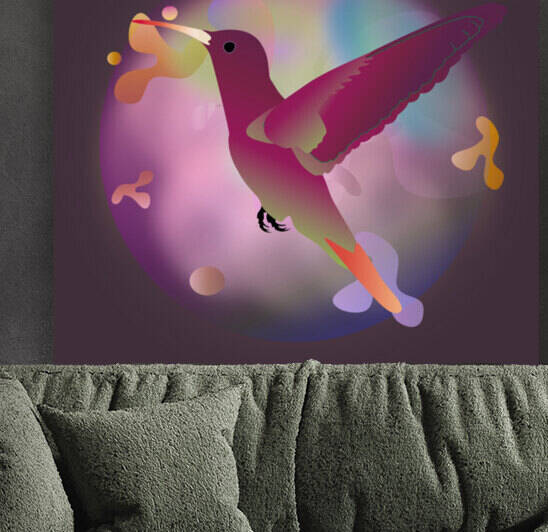 Dolichos Beans Humming Bird by Alan Carmichael