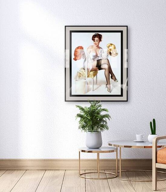 Gentlemen Prefer by Gil Elvgren Vintage Remastered Xzendor7 Old Masters Art Reproductions by xzendor7