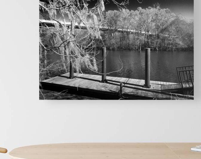 Waccamaw River Memorial Bridge at Conway in Black and White by Bill Swartwout Photography