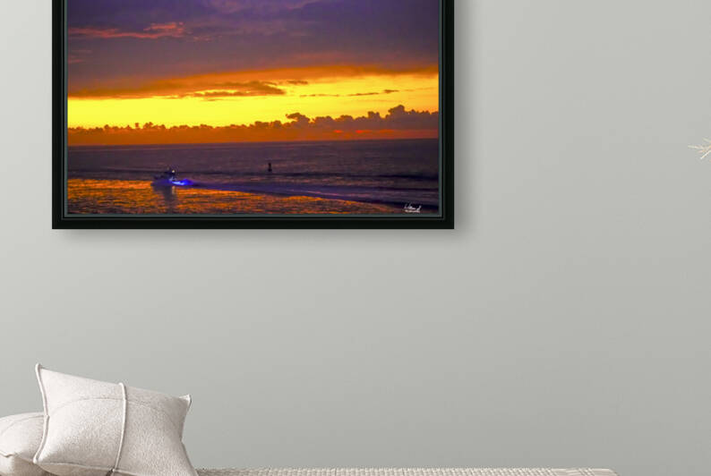 Finding the Deep Blue at the Dawn -  The Gold & Treasure Coast Collection Limited Edition Rare from Original Oil  Painting on Canvas  William Robert Stanek by 360 Studios