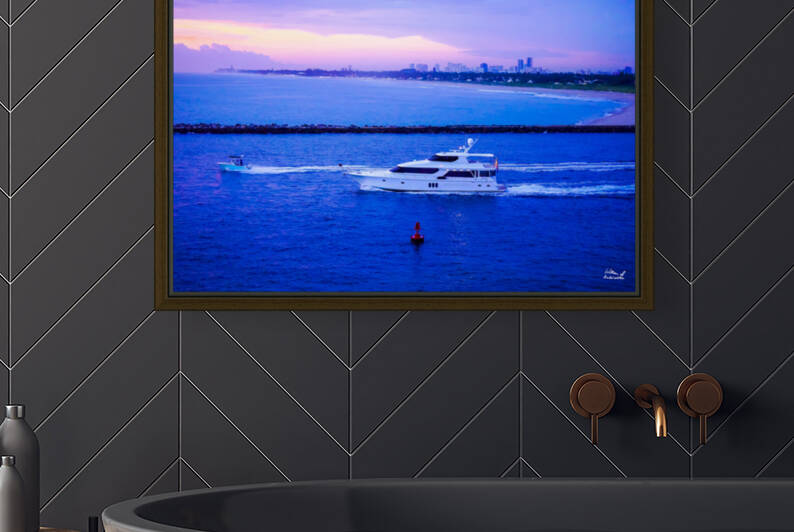 Blue Morning Blue Day -  The Gold & Treasure Coast Collection Limited Edition Rare from Original Oil Painting on Canvas - William Robert Stanek by 360 Studios