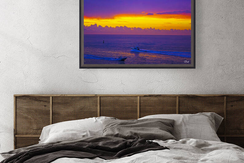 Like Two Ships Passing in the Dawn -  The Gold & Treasure Coast Collection Limited Edition Rare from Original Oil Painting on Canvas  - William Robert Stanek by 360 Studios