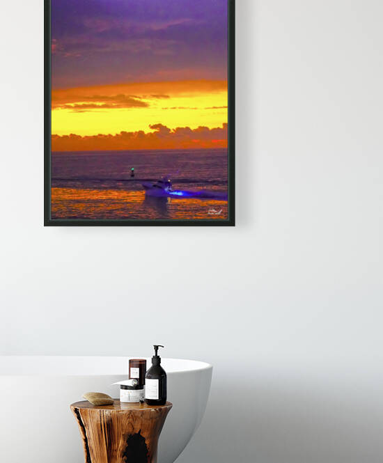 Sunrise Sailfishing -  The Gold & Treasure Coast Collection Limited Edition Rare from Original Oil Painting on Canvas  - William Robert Stanek by 360 Studios