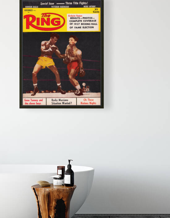 1957 The Ring Magazine Cover Art by Row One Brand