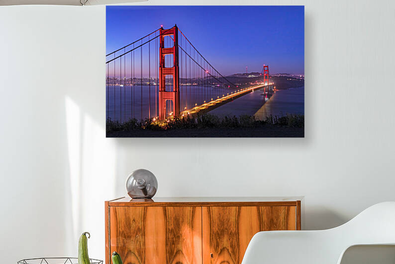 Predawn Golden Gate from Battery Spencer by Kenneth Keifer