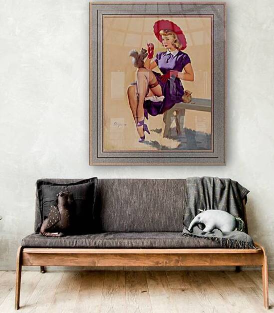 Making Friends by Gil Elvgren Remastered Xzendor7 Retro Old Masters Reproductions by xzendor7