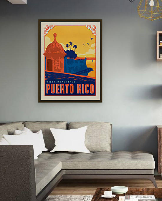 Visit Beautiful Puerto Rico poster by VINTAGE POSTER
