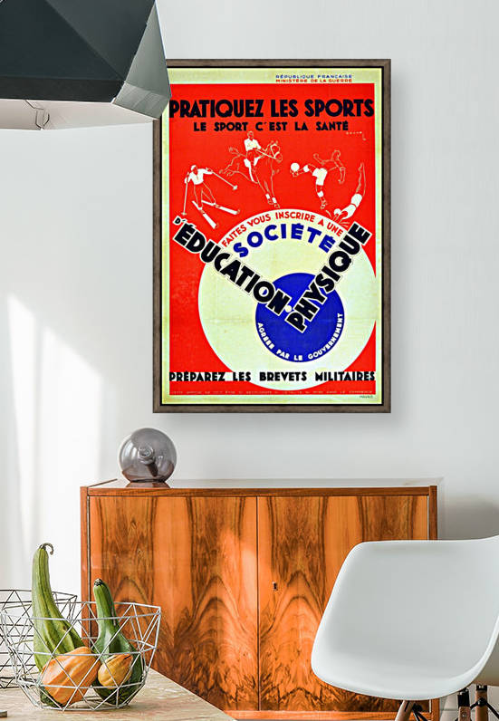 Original 1932 Art Deco Sport Poster by VINTAGE POSTER