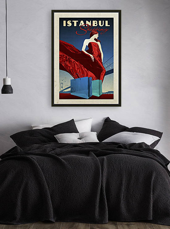 Turkey Istanbul Shopping vintage travel poster by VINTAGE POSTER