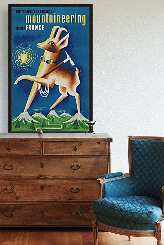 Mountaineering Choose France original vintage poster by VINTAGE POSTER