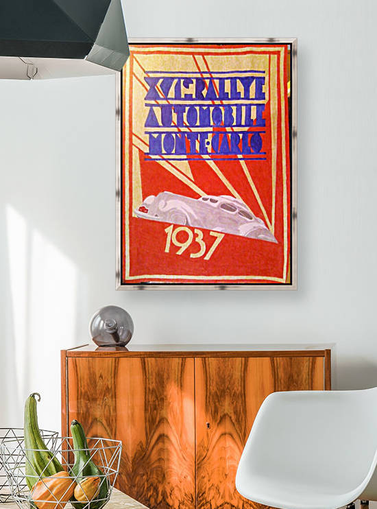 XVIe Rallye Monte Carlo 1937 car poster by VINTAGE POSTER