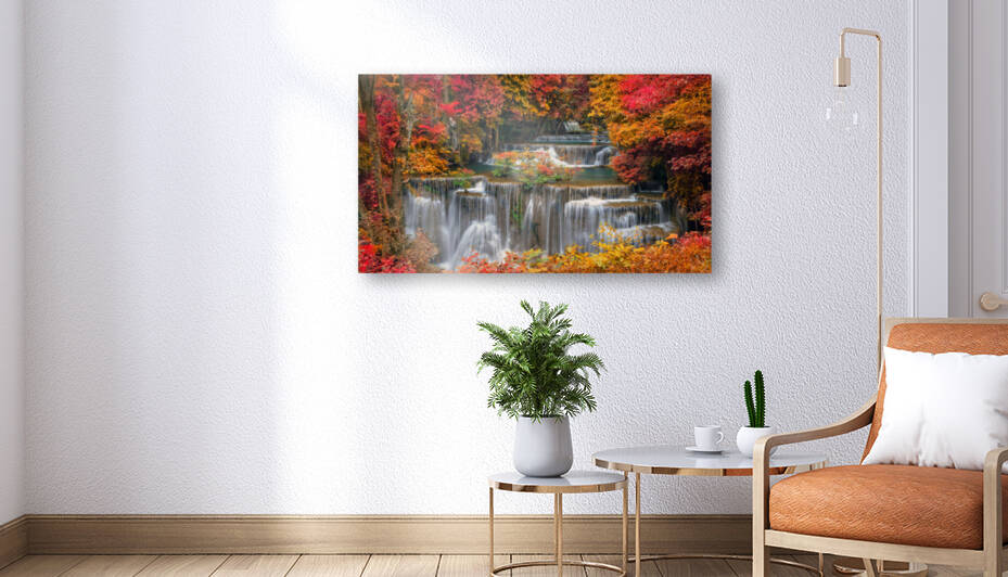 waterfall autum by Ukepsahom