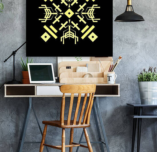 Magic runes  Mystical geometry sign  Alchemy mystical symbol by Eskimos