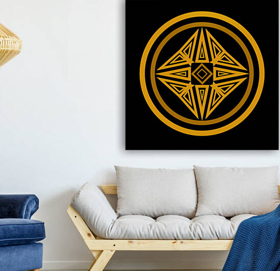 Magic runes  Mystical geometry sign  Alchemy mystical symbol by Eskimos