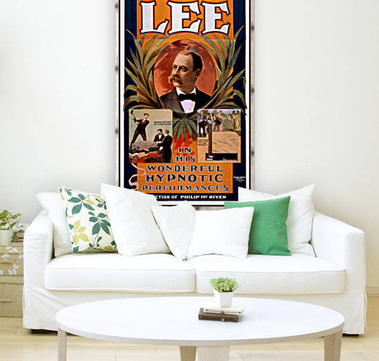 Magic poster for Lee, a phone hypnotist, from 1898 by VINTAGE POSTER
