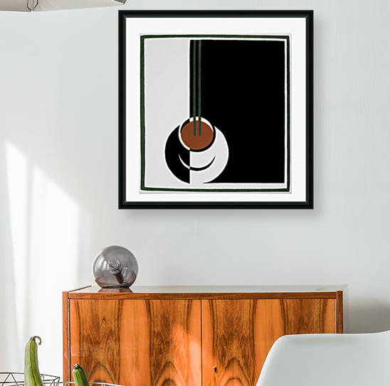 Vintage Art Deco, Cup of Coffee with Steam Poster by VINTAGE POSTER